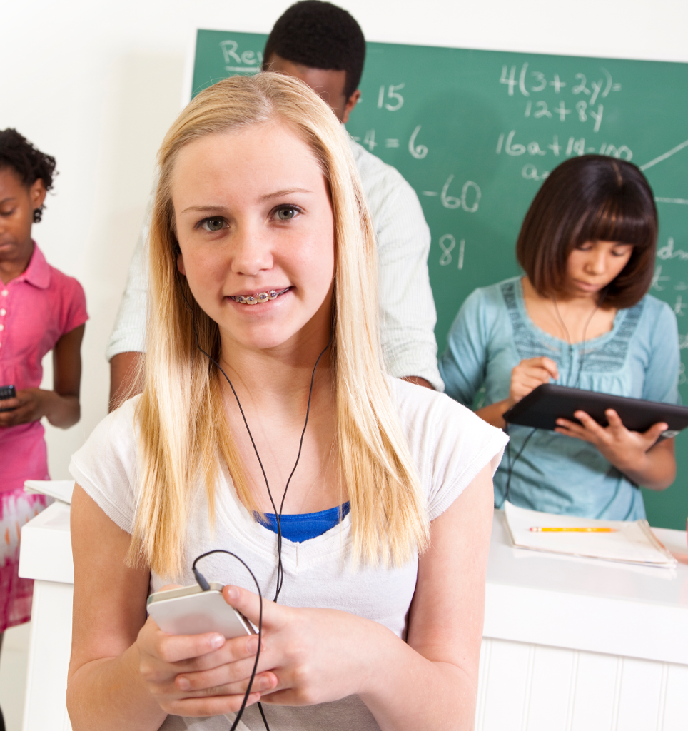 Student op school